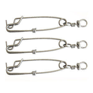 LLC10:Stainless Clip with Swivel and Without. 100 long clip